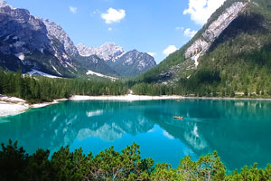 Доломитовые Альпы, озеро Брайес