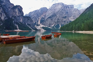 Доломитовые Альпы, озеро Брайес